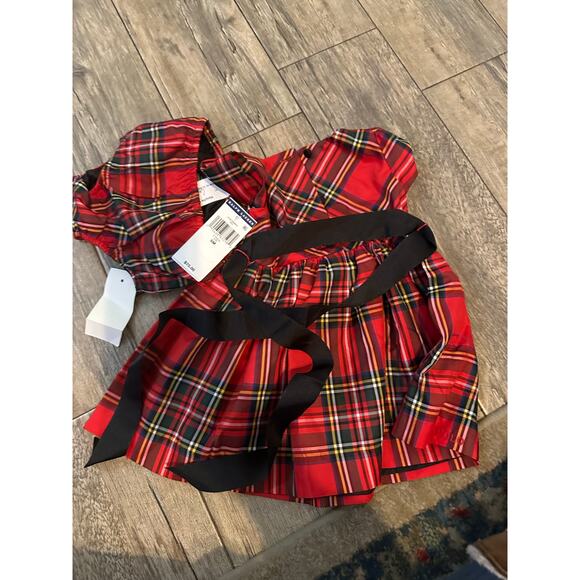 NWT Ralph Lauren Baby Girl's Plaid Print Fit & Flare Dress 2 Pec Set Size 6 M - Picture 7 of 14
